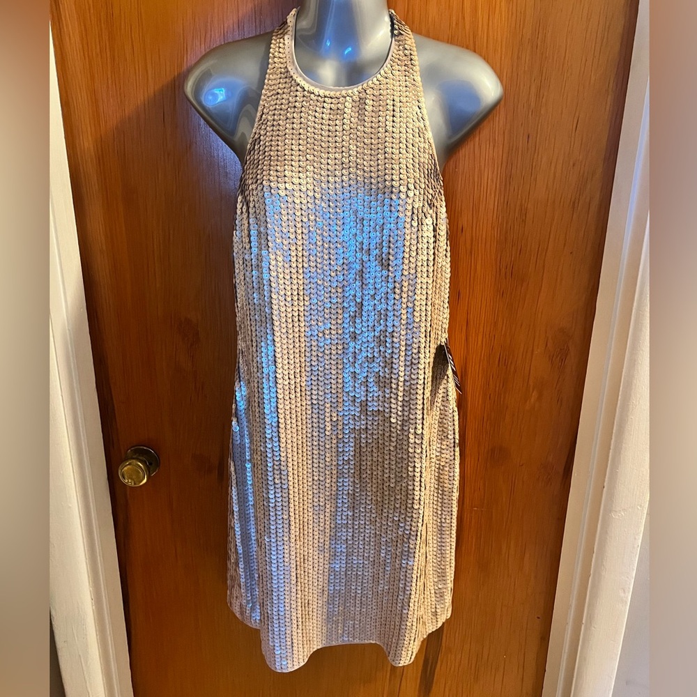 NWT Gold Sequin Dress